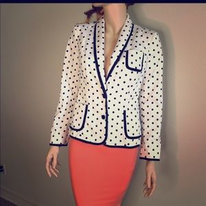Express Ladies Polka dot Blazer 4 GUC